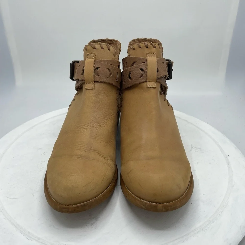 Musse & Cloud Shoes | Anthropologie Musse & Cloud Aina Leather Belt Booties